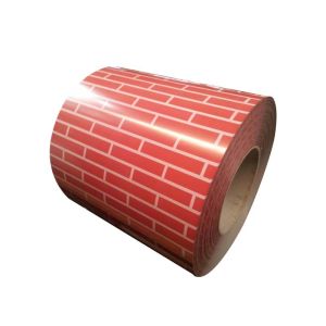 China Brick Pattern PPGI Prepainted Galvanized Steel Coil on sale