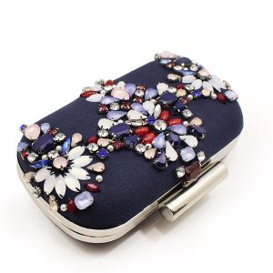 European and American hand-beaded evening bag Clutch