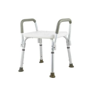 Elderly Square Seat Bathroom Shower Chair Bath Seat with Back