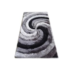 Vortex Design Color Combination Polyester Silk 2400G Shaggy rug 3D Shaggy Carpet