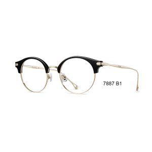 Fashionable Half Round Eye Frames , Plastic Ultralight Glasses Frames