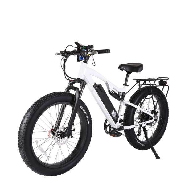 26 Inch Wheel E Bike Smart Type Sensor Disc Brake 7 Speed Fat Tyre Mountain Electric Bike
