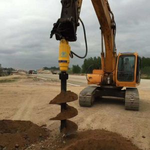 Excavator Hydraulic Earth Drill For Construction Works