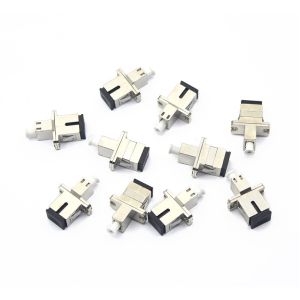 Quality Storage Temp. -40°C to 85°C Metal Case SC UPC to LC UPC Simplex Fiber Optic Adapter with Flange for sale