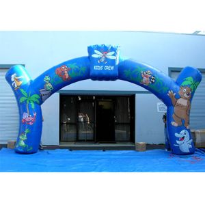 Quality 0.4mm PVC Tarpaulin Advertising Inflatable Arch Nice Animal Printing For Promotion for sale