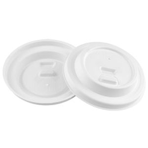 100% Compostable Biodegradable Disposable Sugarcane Bagasse 80mm 90mm Water