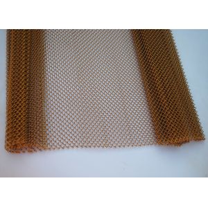 Gold Color Facade Decorative Metal Coil Drapery Spiral Weave Curtain