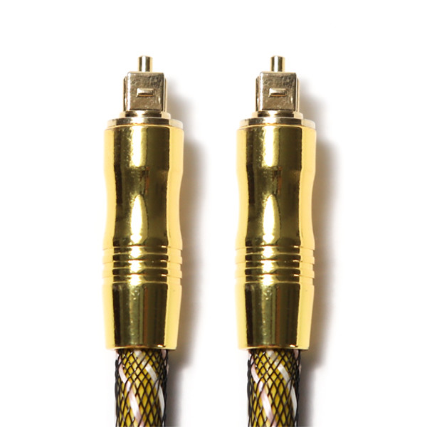 TOSLINK Optical Audio Cable OD 7.0 Nylon Braided Net 4K Gold Plated Ports HiFi