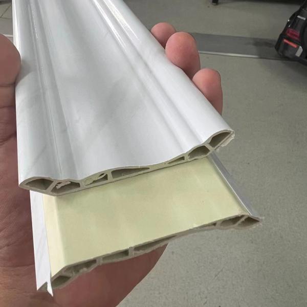 2400*35*8mm 2400*50*7mm Indoor SPC Skirting Installation