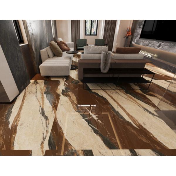 Stylish Green 1000x1000mm Indoor Floor Polished Luxury Stone Tiles For Office 3 Styles