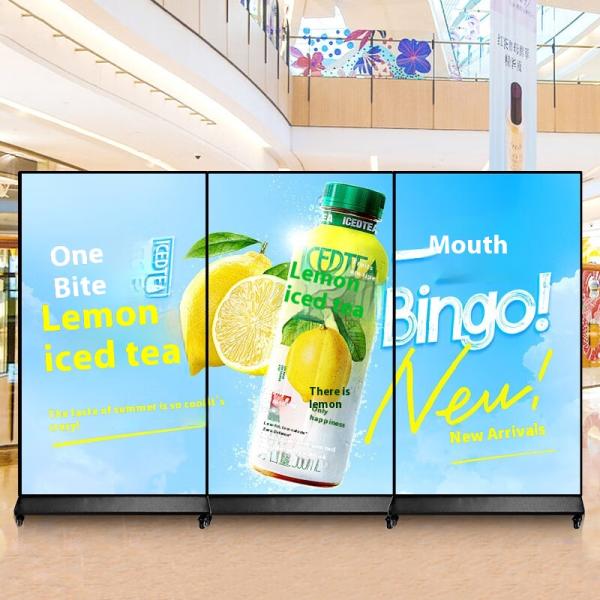 98Inch Vertical Full-Screen 4K HD LCD Splicing Advertising Machine Ultra-Narrow Bezel Large-Screen Poster