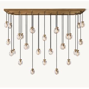 China Classic RH Chandelier With Brass Finish / Candelabra Bulb Type Bulb Types A Work Of Art 	Balance Light on sale