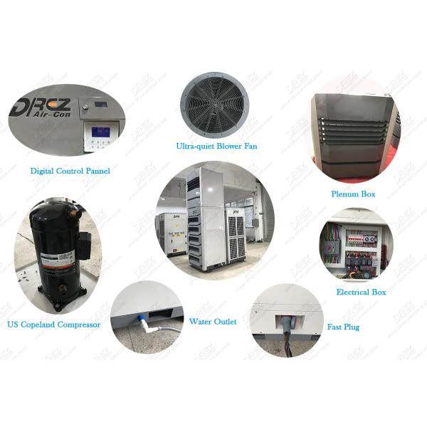 Temperature Controller Tent Cooler Air Conditioner / 25hp Commercial Temporary AC Unit