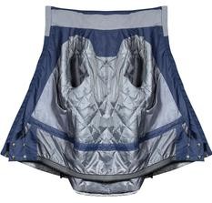 Relaxed Fit Womens Padded Ski Jacket With Detachable Hood Wind Proof