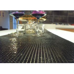 Fashion Brass / Aluminum Alloy Metallic Mesh Colth Sequin Fabric