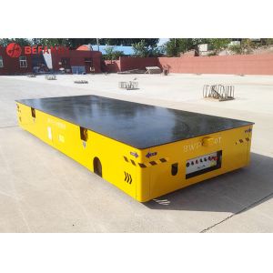 Battery Powered Heavy Duty Trackless Transfer Cart Trolley 1 - 1500 Ton