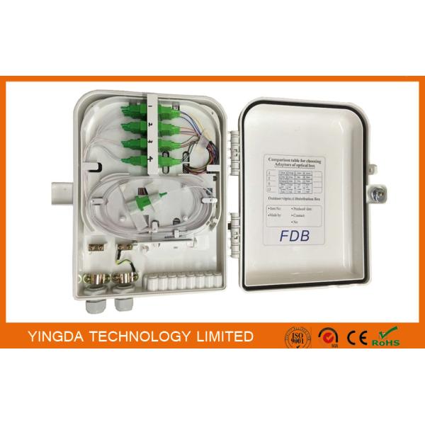 Buy Outdoor 16 Core Fiber Optic Termination Box With SC/APC Adapters at wholesale prices