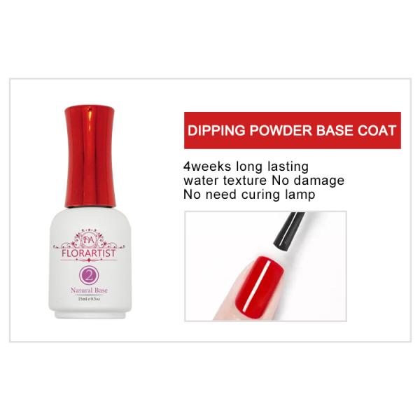 2023 Spring Dip Powder Top Coat 15 ml Private Label Quick Dry Odor Free Dip Powder Base Coat Dip Nail Liquids