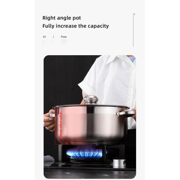Hot Selling Kitchen Cooking Pot Set Stainless Steel Soup & Stock Pots Cookware Cooking Soup Pot Set