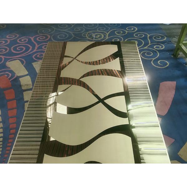 0.3mm Elevator Stainless Steel Mirror Etched Brushed Finishes Custom Interior Patterns