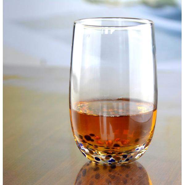 Red Stars Bottomed Creative Macadam Tumbler Drinking Glasses