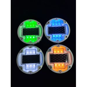 Aluminum Round Flashing LED Embedded Cat Eye Wireless Underground Driveway