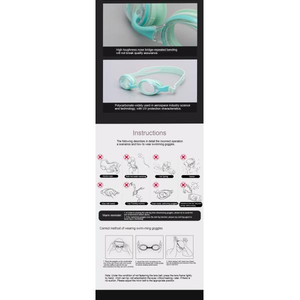 Safely Adult Swimming Goggles Glasses Portable Ultravolet Resistant