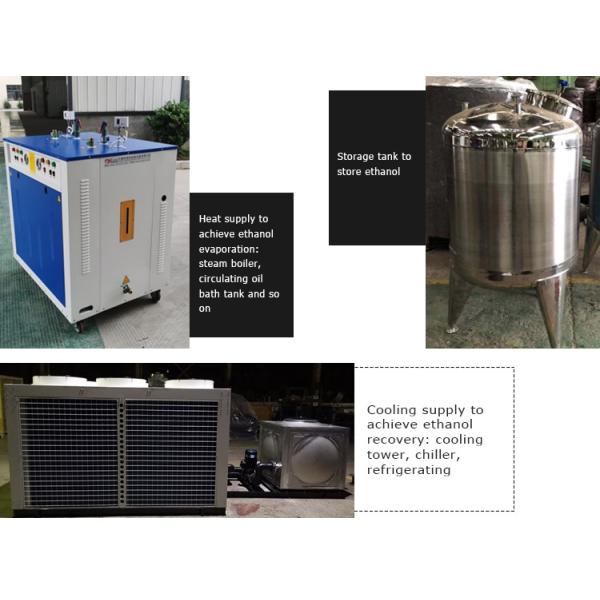 CE 5.6kw 200l Ethanol Falling Film Evaporator