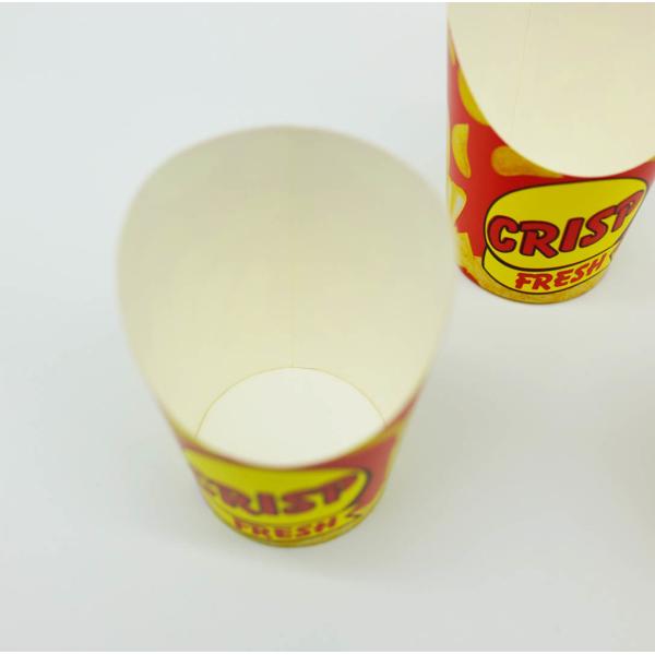 Foldable Chicken Nuggets PLA Paper Cup Disposable PBS Lamination Recyclable
