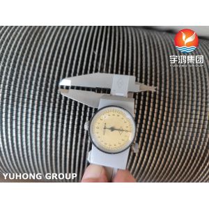 ASTM A312 TP347 Serrated Spiral High Frequency Welding Finned Tube For