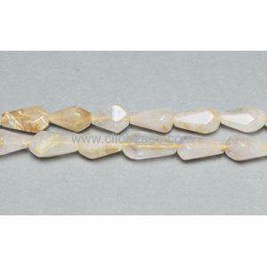 Golden Rutilated Quartz Irregular Drops