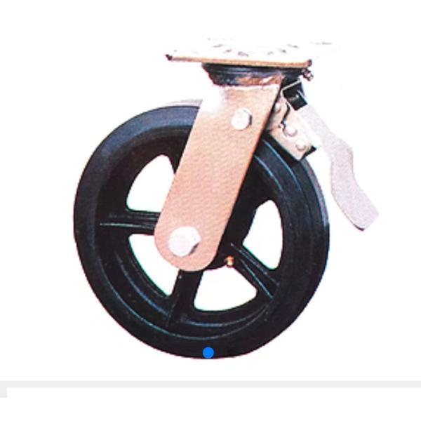 Buy 5 Inch Nylon Heavy Duty Dumpster Wheels With Double Brake at wholesale prices