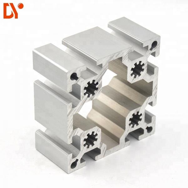 Buy Customized Aluminium Extruded Sections 100100 Square T Slot Aluminum Extrusion Profiles at wholesale prices