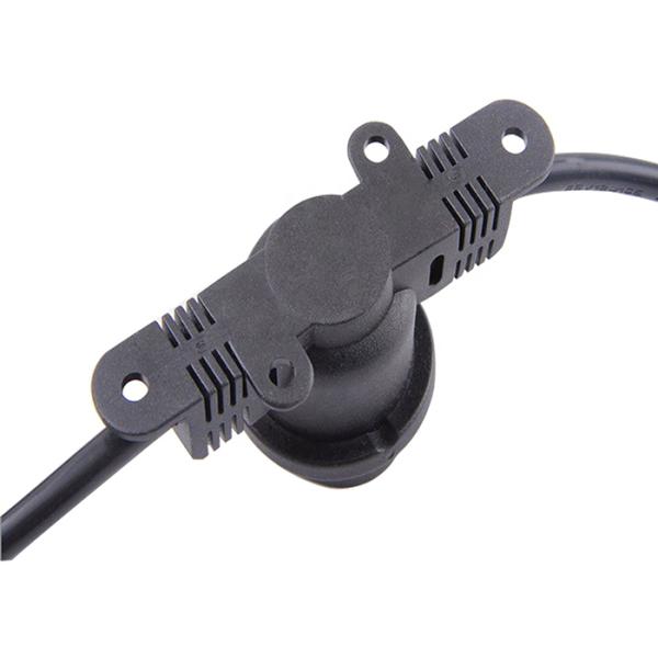 Black 48ft Waterproof Decorative String Lighting Vintage 15 Heads E26 E27 Sockets