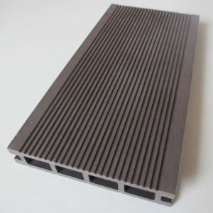 Grooves Anti Slip 147*28mm WPC Hollow Decking