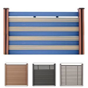 Commercial WPC Fence Panels Rotproof WPC Composite Fence Slats