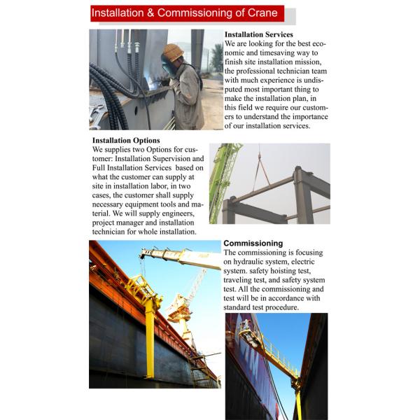 Double Girder Mechanical Gantry Crane Rail Track With Electric Hoist Lifting