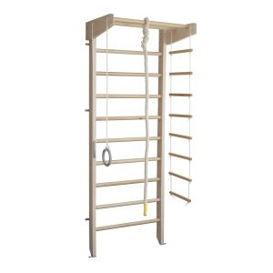 Wooden Height 2300 Mm Solid Wholesale Home Sports Wood Climbing Ladder Complex For Children