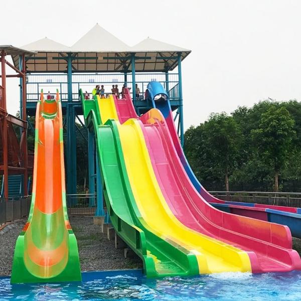 Swimming Pool Speed Slide Fiberglass Water Park Equipment