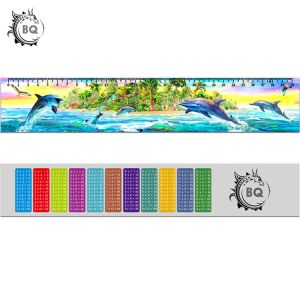 Promotional PET 3D Lenticular Printing Services Plastic Rulers / Lenticular
