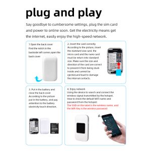 Stay Connected Anywhere with 4g Mini Mifi 150Mbps LTE Upload and WPA/WPA2 Wifi