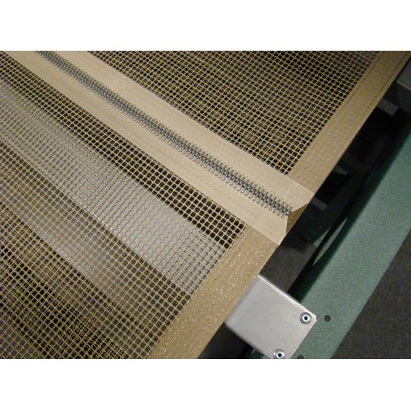 Edge Reinforcement PTFE Mesh Conveyor Belt Easy Clean Chemical Solvents Resistance