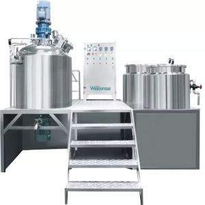 Chemical Homogenizer Emulsifier Mixer , Automatic Lotion Mixer Machine Cosmetic