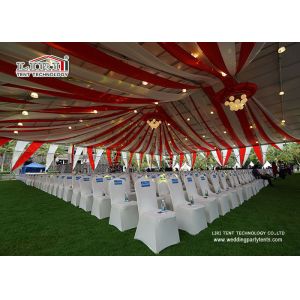 Luxury Design White Color Outdoor Party Tents , A - Shape Aluminum Structure