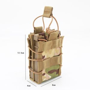 China Outdoor Tactical Magazine Pouches Quick Draw Holsters AK M4 Elastic Molle Vest Backpack on sale