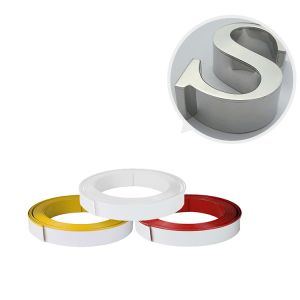 ASTM 50m/Roll Aluminum Trim Cap Letter Profile One Edge Type