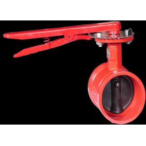 China Hoop Butterfly Fire Protection Valves Card Line Rustproof Ductile Iron on sale