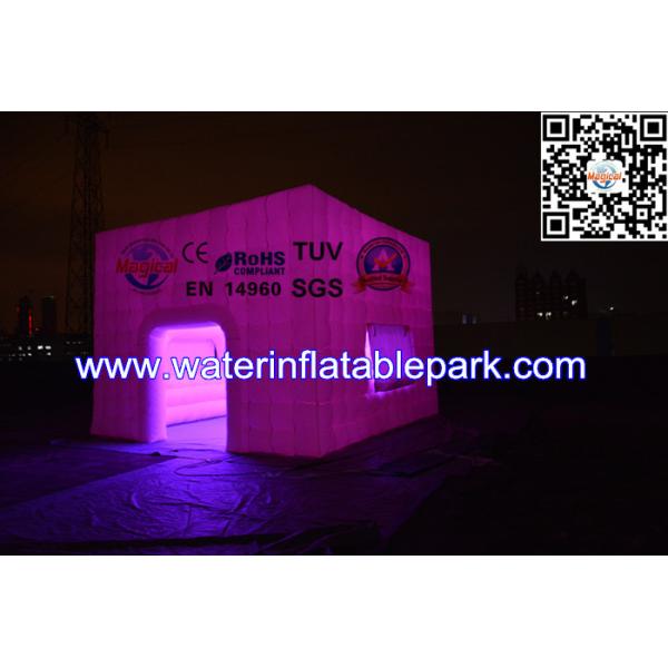 Attractive Rent Wedding Tent Lighting LED Structure / Inflatable Cube Tent