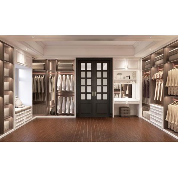 French-Style Elegant White And Durable Luxury Stainless Steel Walk-In Closet Cabinet