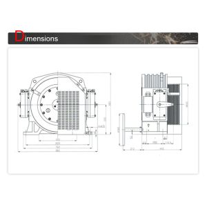 Traction Elevator Components / Gearless Traction Machine For Lift
